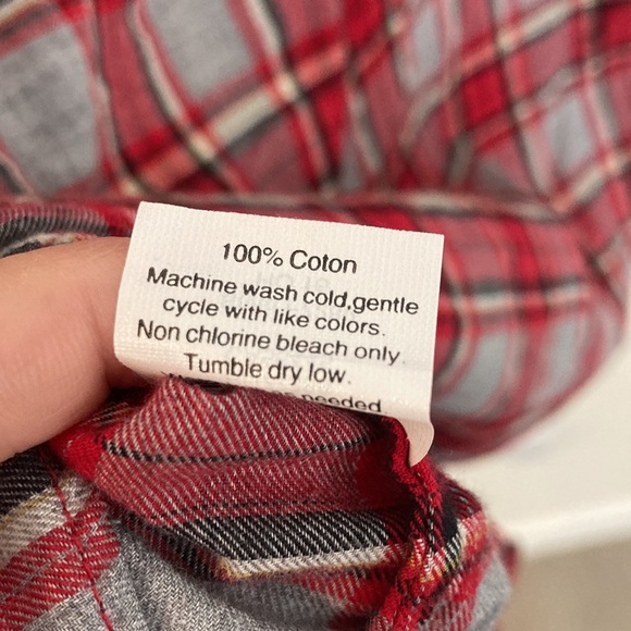 J. Crew Red Plaid Flannel Boy Fit Button Down Shirt - Picture 5 of 6